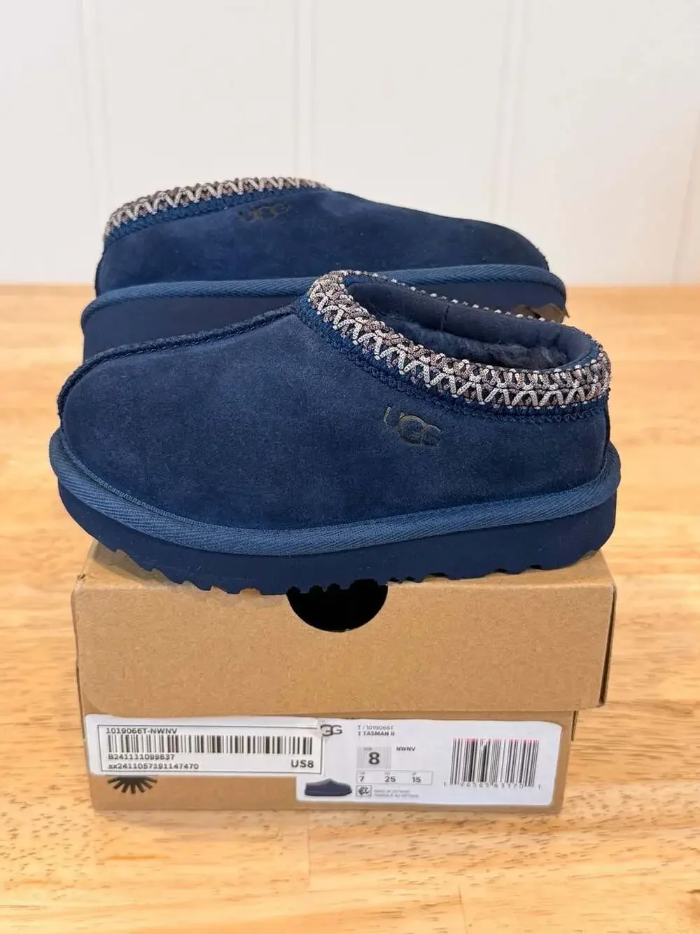UGG Toddlers Tasman II Slippers New Navy 1019066T Size 8